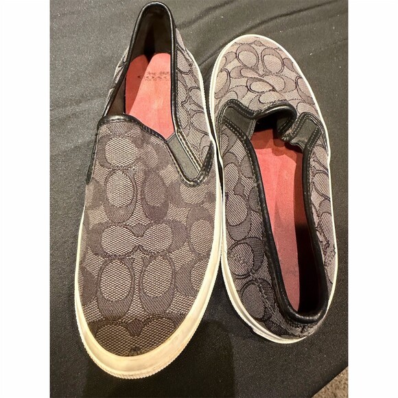 Coach Chrissy Signature Slip-On Sneakers Jacquard Canvas - Picture 5 of 6